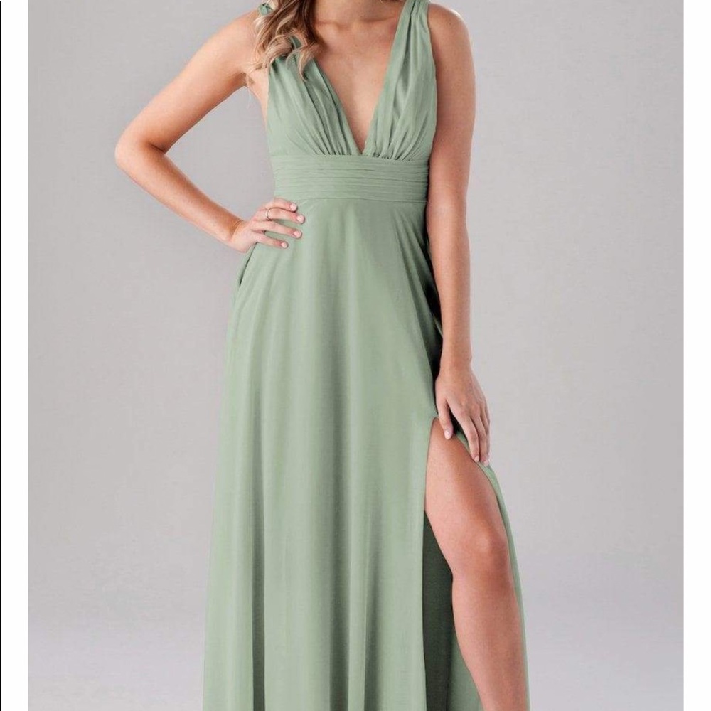 Kennedy Blue Sage Green Bridesmaid Dress
